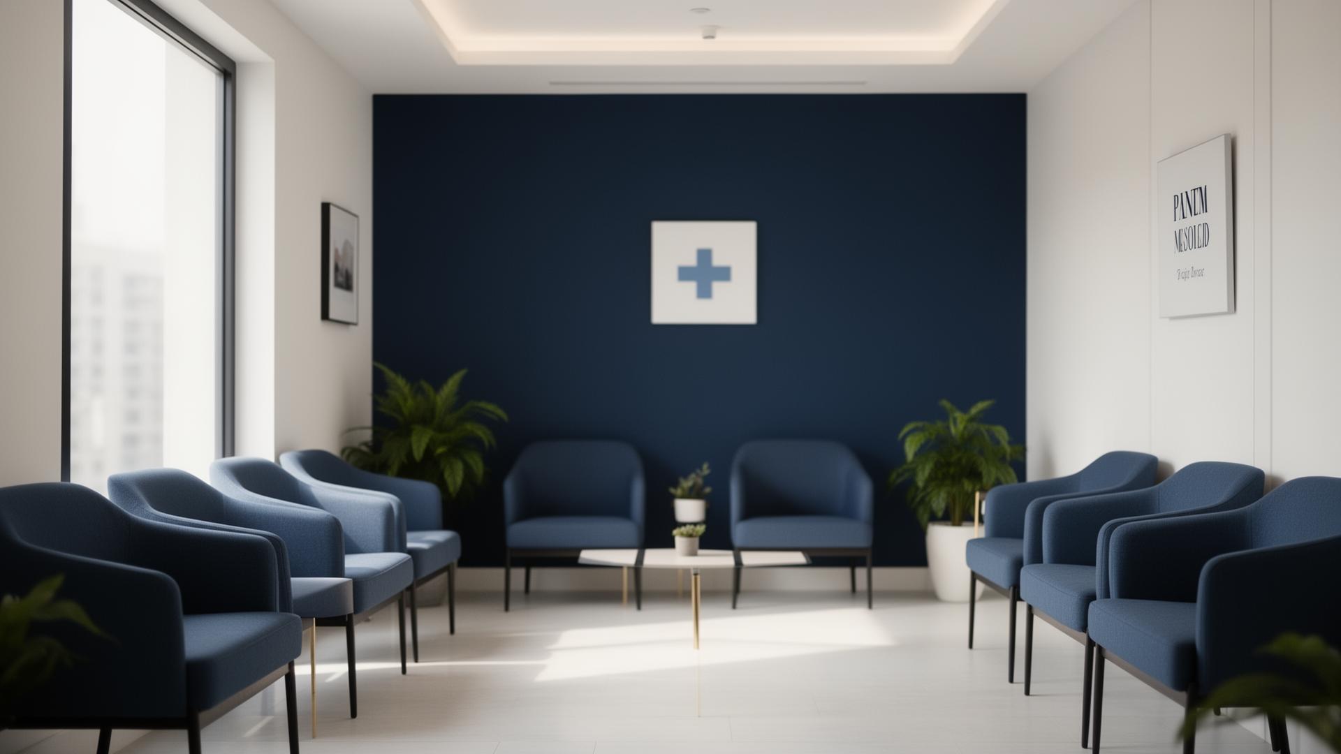 Sala d'attesa di un centro medico Artemisia Lab a Roma